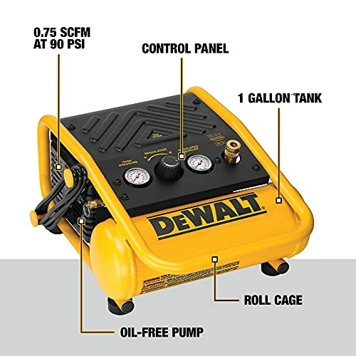 New ๐ Air Compressor, 135-PSI Max, 1 Gallon (D55140) , Yellow ๐ 1 New ๐ Air Compressor, 135-PSI Max, 1 Gallon (D55140) , Yellow ๐