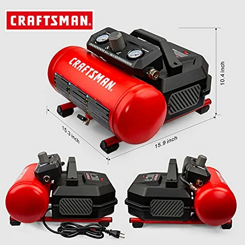 Coupon ๐ 1.5 Gallon 3/4 HP Portable Air Compressor, Max 135 PSI, 1.5 CFM@90psi, Oil Free Air Tank, Electric Air Tool, CMXECXA0200141A , Red ๐งจ 4 Coupon ๐ 1.5 Gallon 3/4 HP Portable Air Compressor, Max 135 PSI, 1.5 CFM@90psi, Oil Free Air Tank, Electric Air Tool, CMXECXA0200141A , Red ๐งจ - Image 4