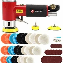 Budget 👍 48Pcs 1'' 2'' 3'' Mini Random Orbital Air Sander Kit,High Speed Mini Pneumatic Sander Polisher For Auto Body Work, Includes 1/2/3in Polishing Sponge & Wool Pads Sandpapers(Black Kit) 🧨 -Air Powered Tools Sales 51jxQnvSGYL. AC