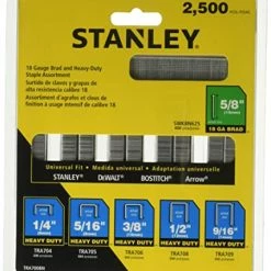Cheapest ๐ Brad Nails, Heavy-Duty Staple And Brad Assortment, 2500-Pack, 18/24 GA (TRA700BN) โ