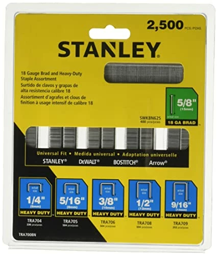 Cheapest ๐ Brad Nails, Heavy-Duty Staple And Brad Assortment, 2500-Pack, 18/24 GA (TRA700BN) โ 1 Cheapest ๐ Brad Nails, Heavy-Duty Staple And Brad Assortment, 2500-Pack, 18/24 GA (TRA700BN) โ