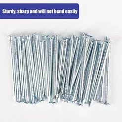 Cheap ✨ Coceca 200 Pack Hardware Nails For Hanging Pictures, 4 Size Zinc Tiny Nail Assorted Kit, Picture Nail, Small Nails, Finishing Nail, Wall Nails And Galvanized Nails For Wood 🔔 -Air Powered Tools Sales 51o7IIYQOVL