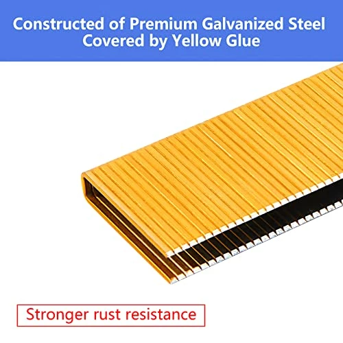 Buy 🎁 18 Gauge 1/4" Narrow Crown Staples ( 1", 3/4", 1/2" ), Galvanized 1200 Counts For Pneumatic Or Electric Stapler,Assorted Project Pack ❤️ 2 Buy 🎁 18 Gauge 1/4" Narrow Crown Staples ( 1", 3/4", 1/2" ), Galvanized 1200 Counts For Pneumatic Or Electric Stapler,Assorted Project Pack ❤️ - Image 2
