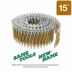 Cheap ๐คฉ Metabo HPT Siding Nails | 1-3/4 Inch X .092 | 15 Degree | Full Round Head | Ring Shank | Wire Coil | Hot Dipped Galvanized | Total 3,600 Count | 13363HPT (Pack Of 1) ๐ 8 Cheap ๐คฉ Metabo HPT Siding Nails | 1-3/4 Inch X .092 | 15 Degree | Full Round Head | Ring Shank | Wire Coil | Hot Dipped Galvanized | Total 3,600 Count | 13363HPT (Pack Of 1) ๐ -Air Powered Tools Sales 51ssceptNJL