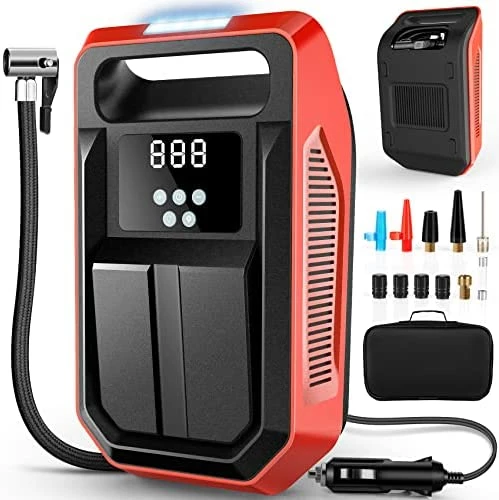 Best Pirce ๐ฅฐ Tire Inflator Portable Air Compressor 12V DC Car Air Pump With Digital Display, LED Light, Auto Shut Off Function, Set Of Nozzle Adaptors For Car, Motorcycle, Bicycle, Ball, And Other Inflatables Black ๐ 7 Best Pirce ๐ฅฐ Tire Inflator Portable Air Compressor 12V DC Car Air Pump With Digital Display, LED Light, Auto Shut Off Function, Set Of Nozzle Adaptors For Car, Motorcycle, Bicycle, Ball, And Other Inflatables Black ๐ - Image 7