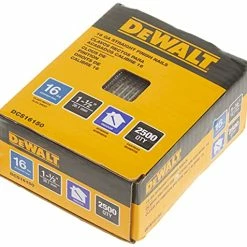 Discount 😀 DEWALT Finish Nails, 1-1/2-Inch, 16GA, 2500-Pack (DCS16150) 🔥 -Air Powered Tools Sales 51y81Zc1MWL