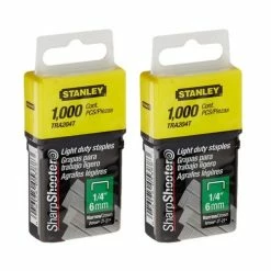 Best deal ❤️ Tanley TRA204T 1/4 Inch Light Duty Narrow Crown Staples, Pack Of 1000(Pack Of 2000) 🥰